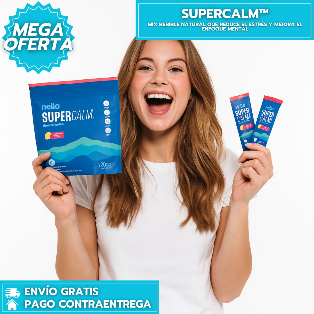 SuperCalm™: Mix Bebible Natural Que Reduce El Estrés Y Mejora El Enfoque Mental