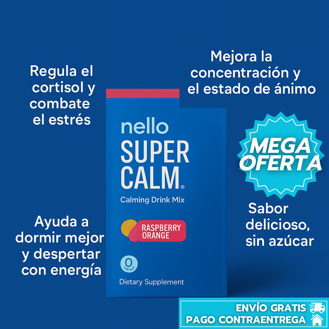 SuperCalm™: Mix Bebible Natural Que Reduce El Estrés Y Mejora El Enfoque Mental