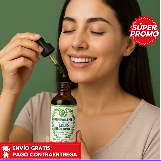 Benevolent Clorofila™: Clorofila líquida natural que purifica y revitaliza tu cuerpo.