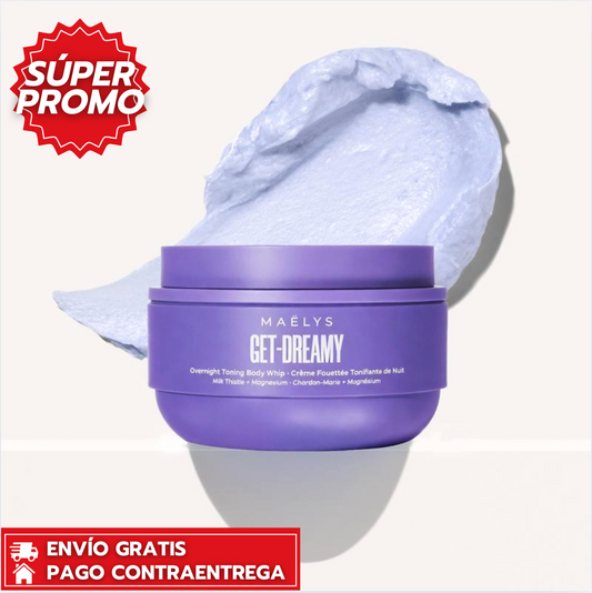 Get Dreamy™: Crema nocturna reafirmante que tonifica y mejora la elasticidad de la piel mientras duermes.
