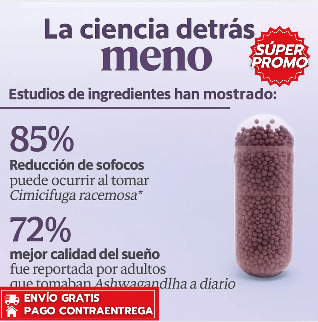 Meno™: Apoyo natural para la menopausia.