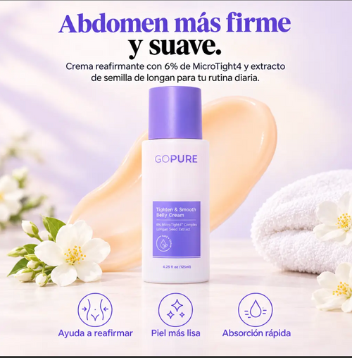 Promo 2X1 | GOPURE™ Crema Reafirmante para Abdomen y Estrías | Promo 2X1