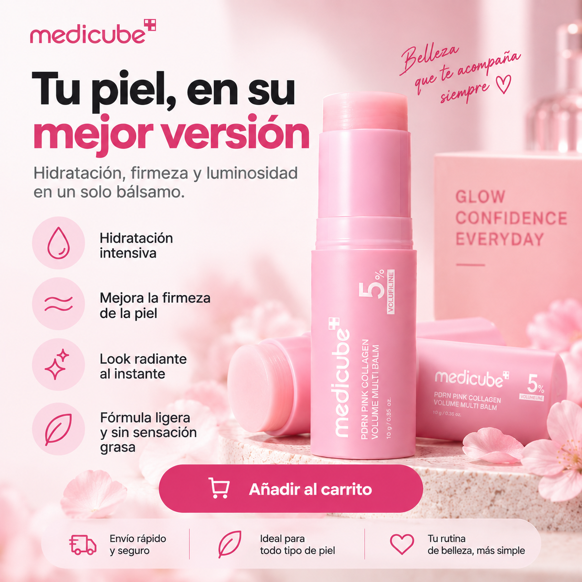 2x1 Medicube PDRN Pink Collagen: Tu botox de Bolsillo, sin Dolor