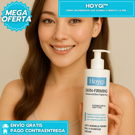 Hoygi™ : Crema reafirmante que ilumina e hidrata la piel .