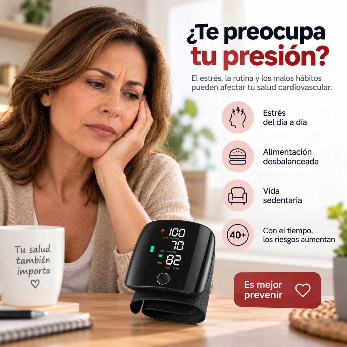 Medición Rápida y Precisa – Monitor Arterial De Presión Arterial