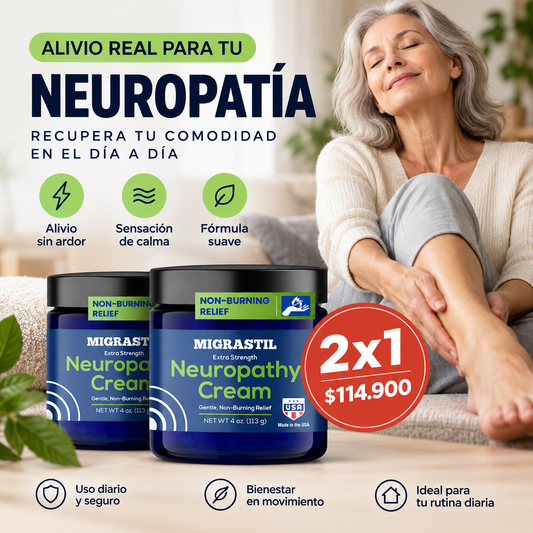 OFERTA ESPECIAL 2X1 MIGRASTIL™ Neuropathy Cream