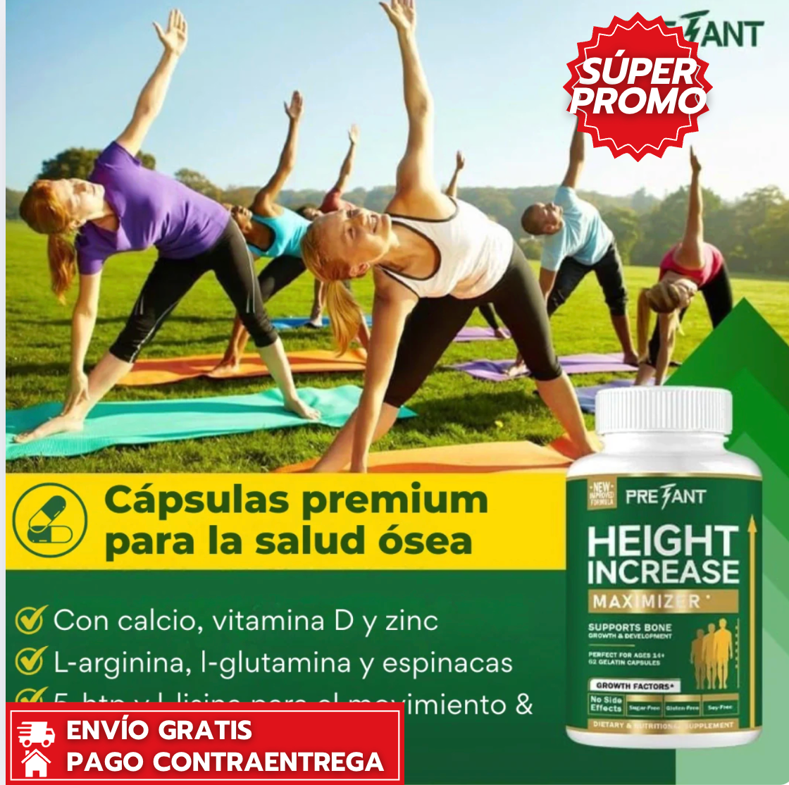 Pretant™: Suplemento natural que impulsa el crecimiento y fortalece los huesos de forma segura.