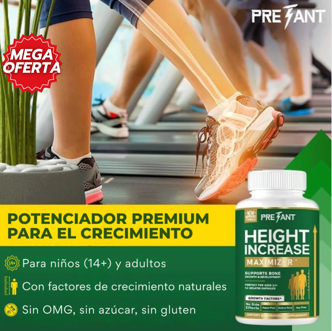 Pretant™: Suplemento natural que impulsa el crecimiento y fortalece los huesos de forma segura.