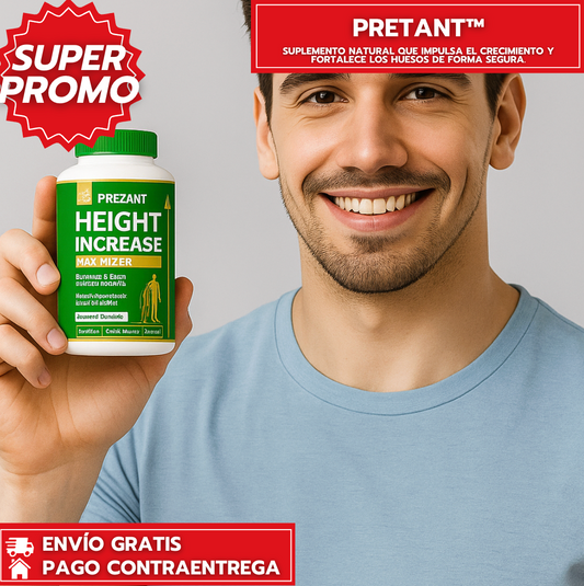 Pretant™: Suplemento natural que impulsa el crecimiento y fortalece los huesos de forma segura.