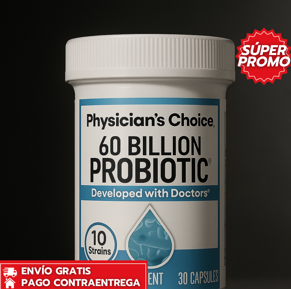 60 Billion Probiotic™: Probiótico femenino que equilibra tu flora íntima y refuerza tu bienestar natural.