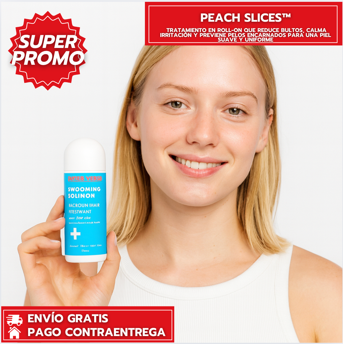 Peach Slices™: Tratamiento en Roll-On que Reduce Bultos, Calma Irritación y Previene Pelos Encarnados para una Piel Suave y Uniforme