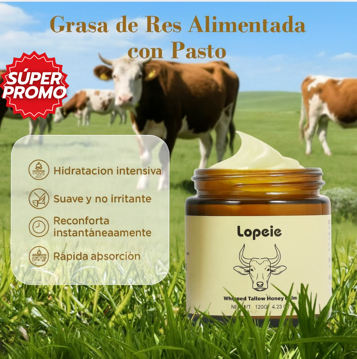 OFERTA ESPECIAL 2X1 : LOPEIE™: Hidratación natural que suaviza y fortalece la piel.
