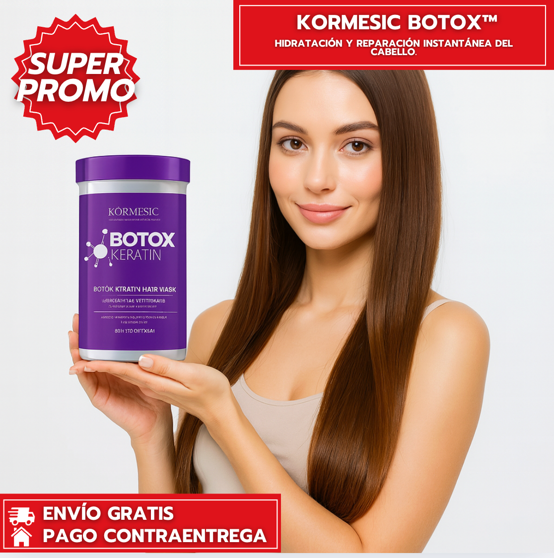 Kormesic Botox™: Hidratación y reparación instantánea del cabello.
