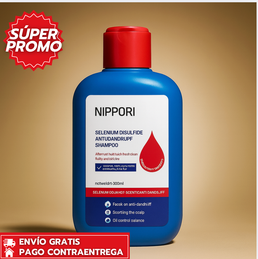 Nippori™: Champú anticaspa de limpieza profunda y alivio inmediato.