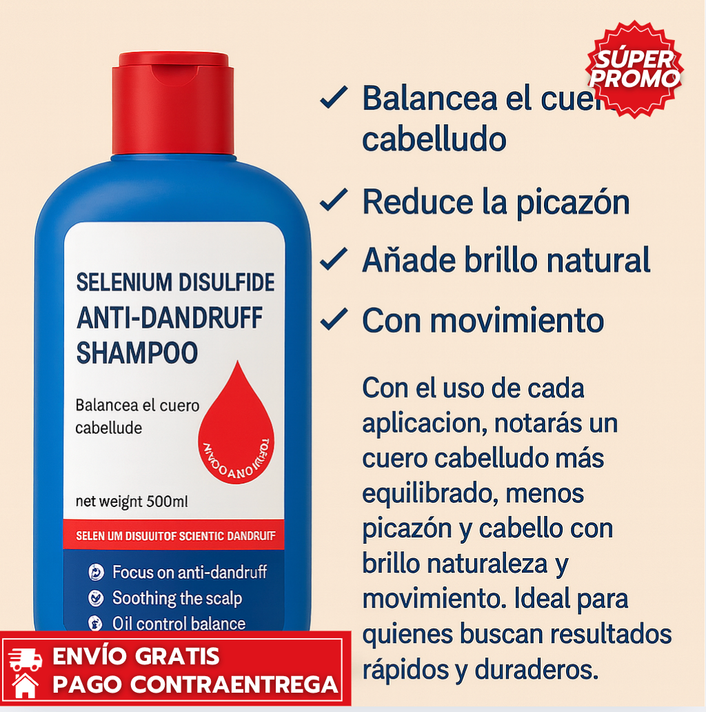 Nippori™: Champú anticaspa de limpieza profunda y alivio inmediato.