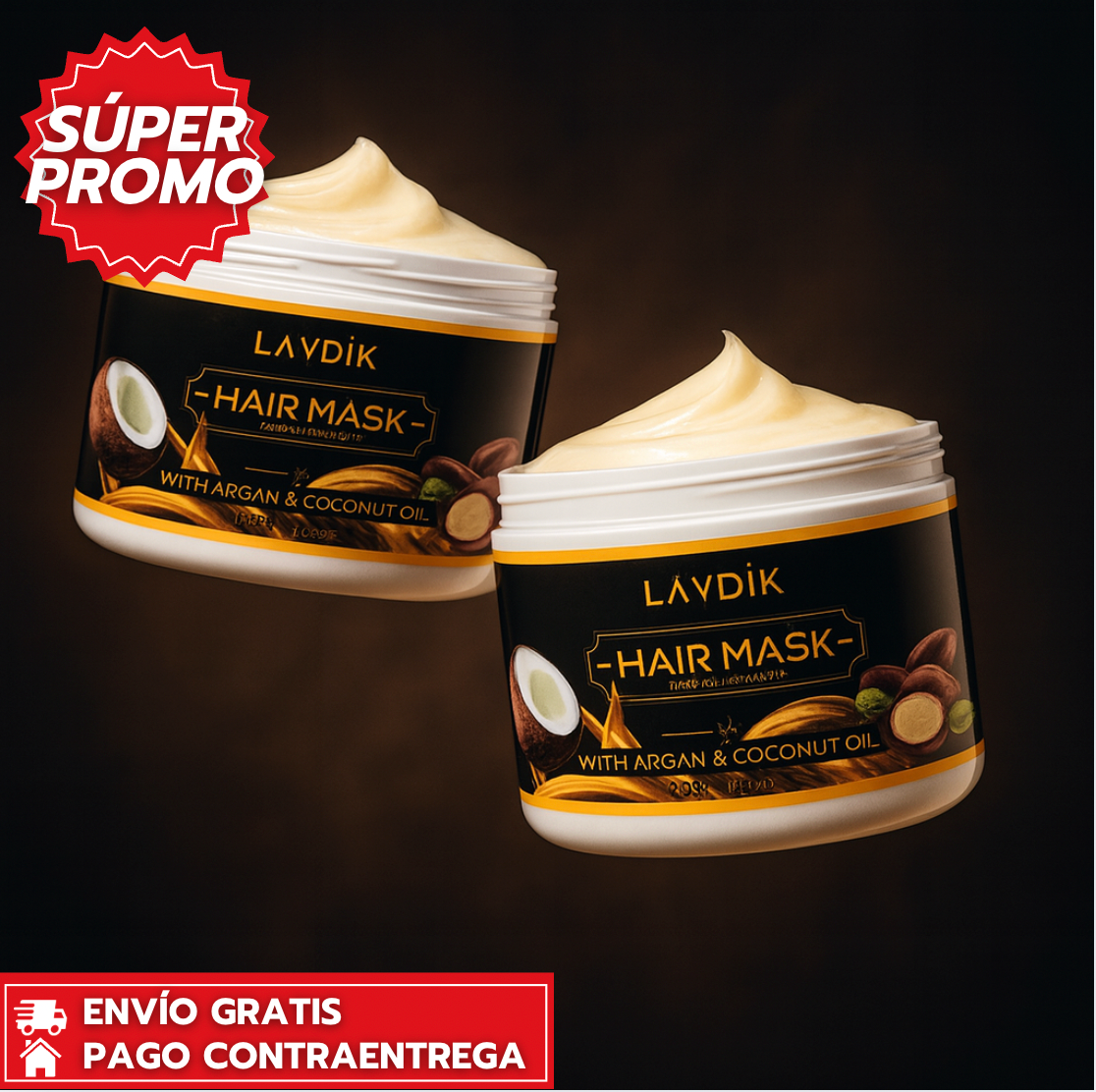Oferta Especial 2X1 : Lavdik Hair Mask™: Mascarilla nutritiva que repara e hidrata el cabello.