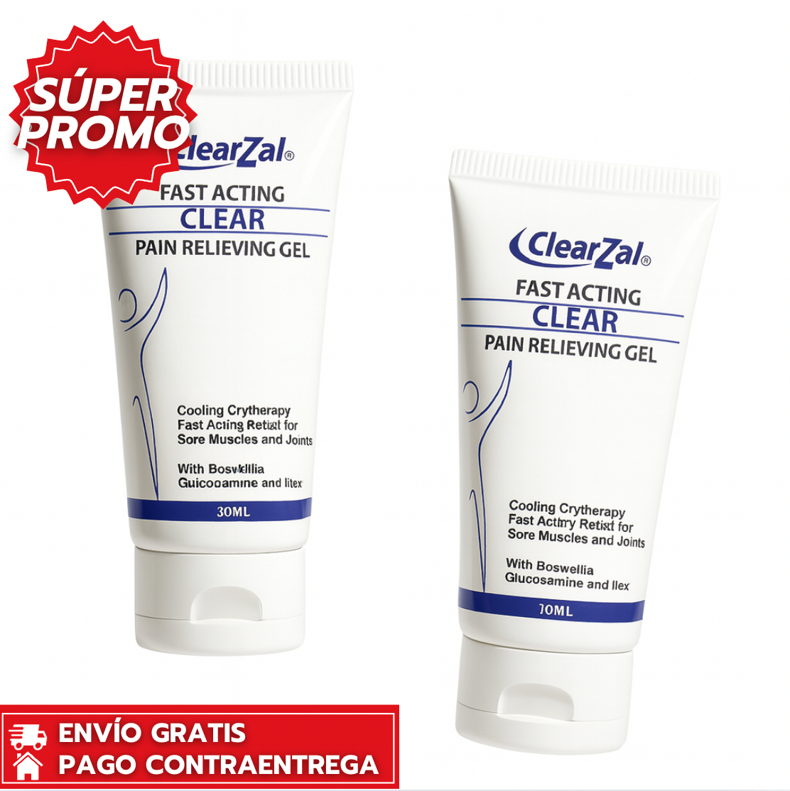 Oferta Especial 2X1 : ClearZal™: Gel frío que calma la tensión muscular al instante.