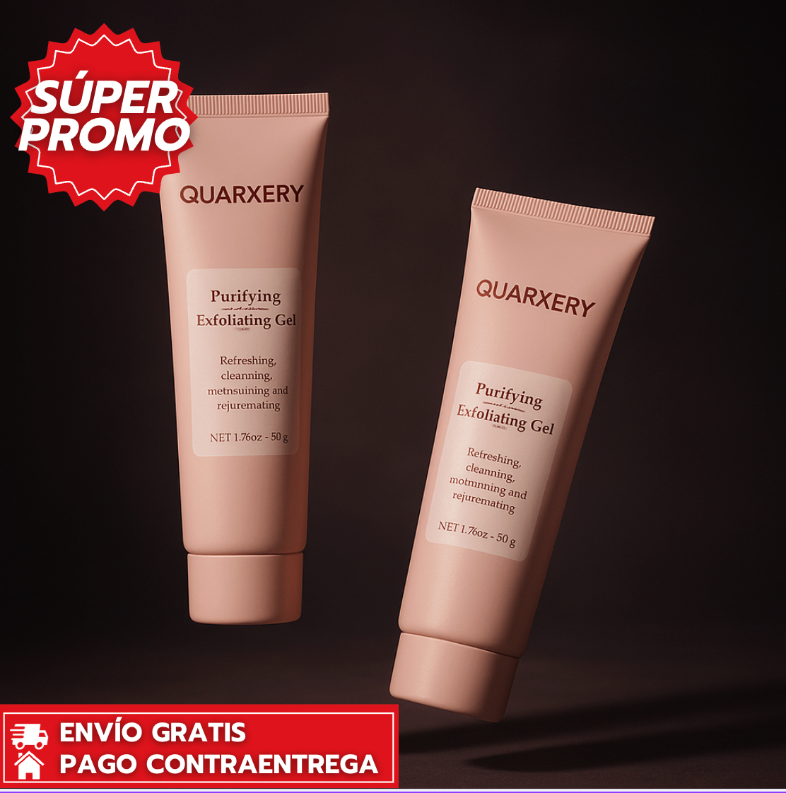 Oferta Especial 2X1 : Quarxery™: Gel Exfoliante Purificante que Suaviza y Renueva la Piel