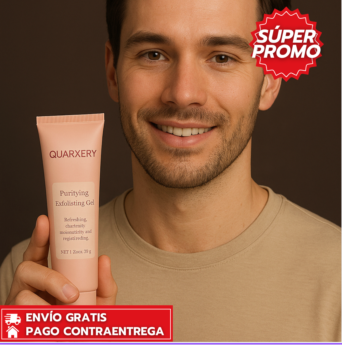 Oferta Especial 2X1 : Quarxery™: Gel Exfoliante Purificante que Suaviza y Renueva la Piel