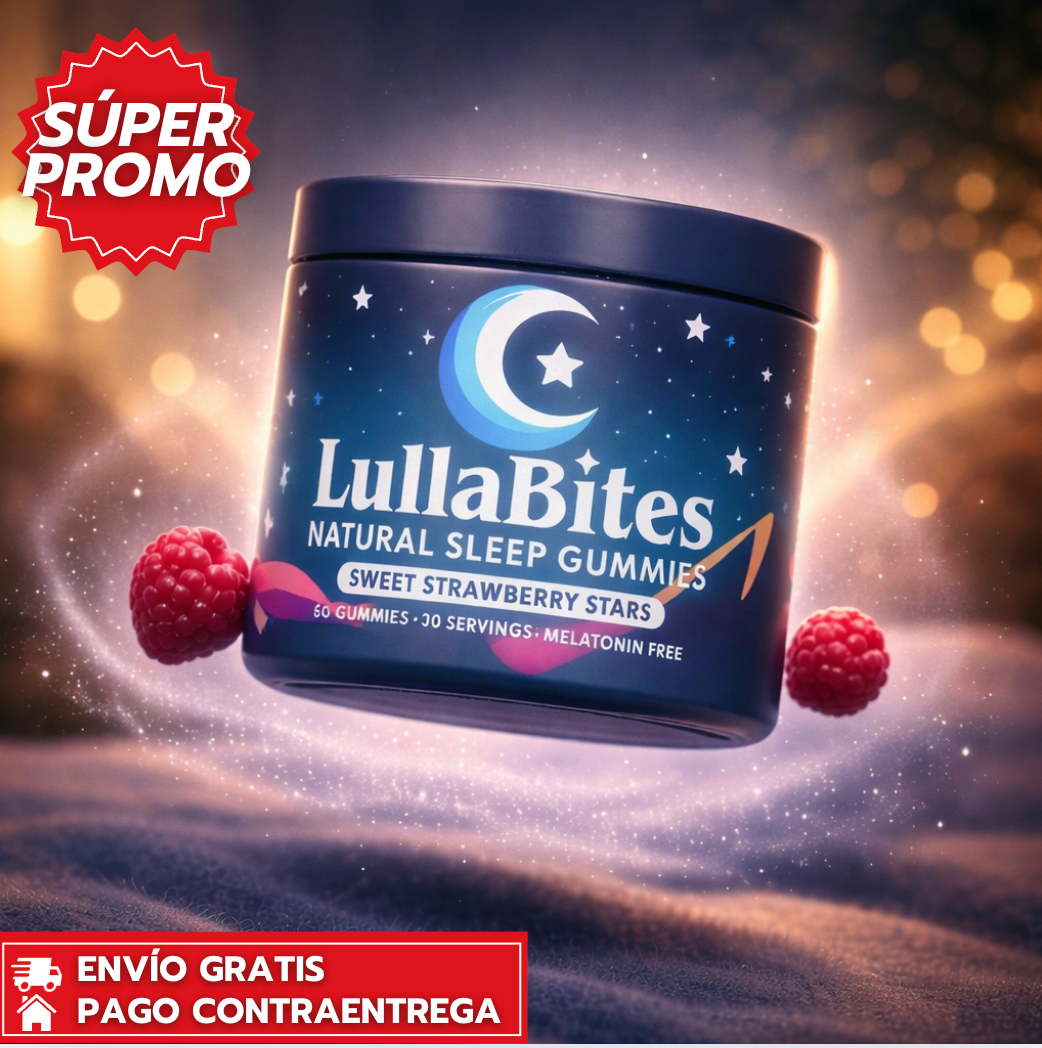 LullaBites™: Gomitas nocturnas para dormir profundo y despertar renovado.