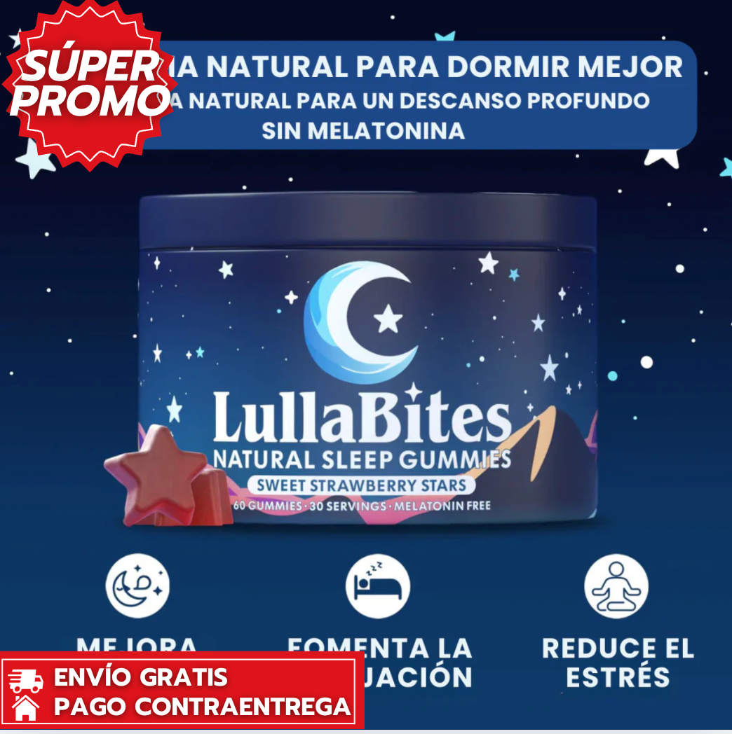 LullaBites™: Gomitas nocturnas para dormir profundo y despertar renovado.