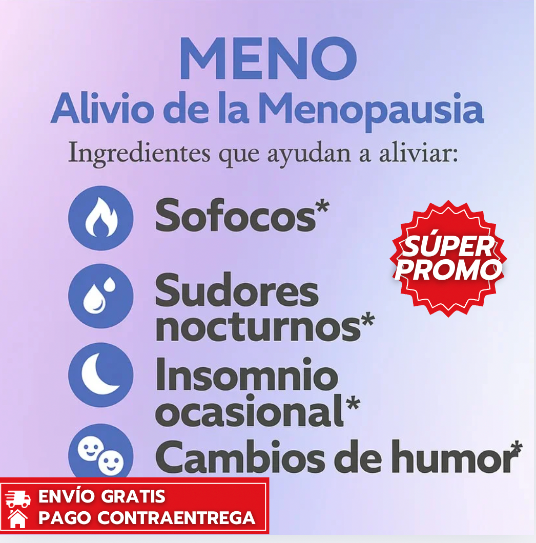Meno™: Apoyo natural para la menopausia.