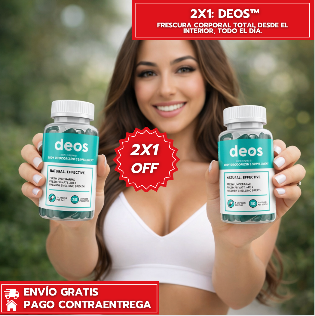 Oferta Especial 2X1: Deos™: Frescura corporal total desde el interior, todo el día.