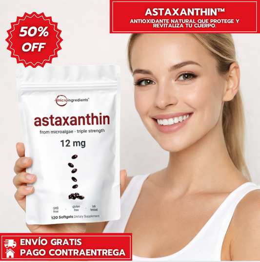 Astaxanthin™: Antioxidante natural que protege y revitaliza tu cuerpo.