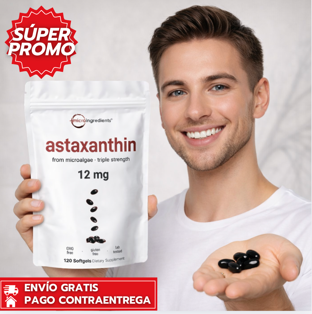 Astaxanthin™: Antioxidante natural que protege y revitaliza tu cuerpo.