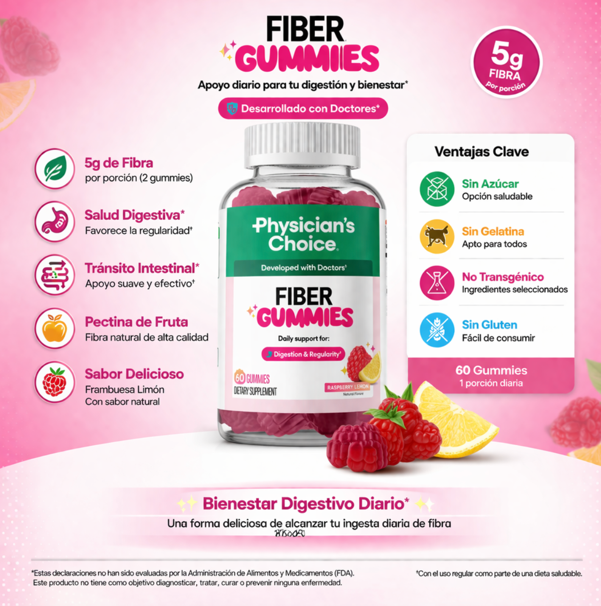 Fiber Gummies™: Gomitas de fibra para una digestión ligera y sin hinchazón.