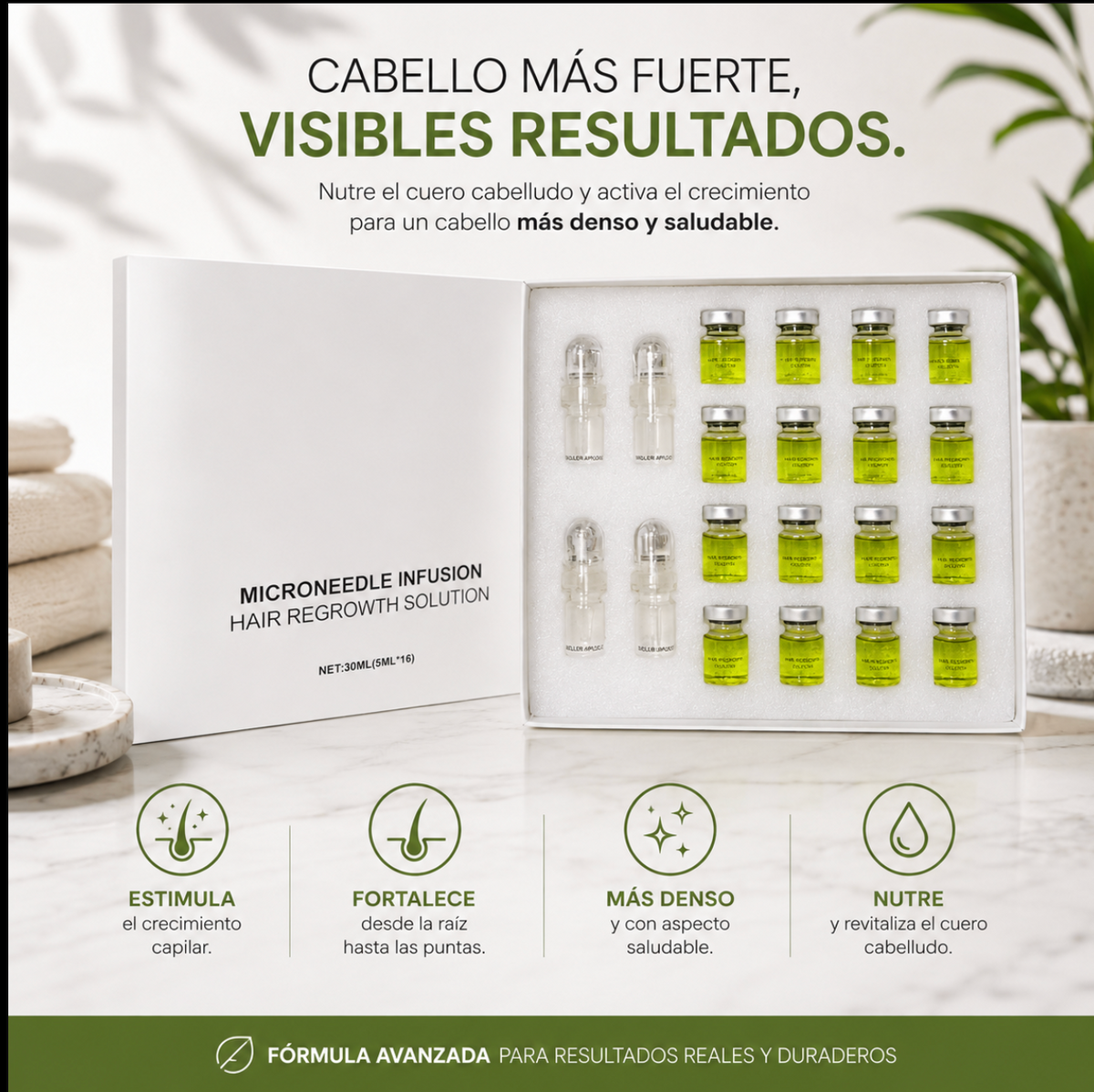 KIT Apex™: Sistema de regeneración capilar MicroNeedle Hair Infusion