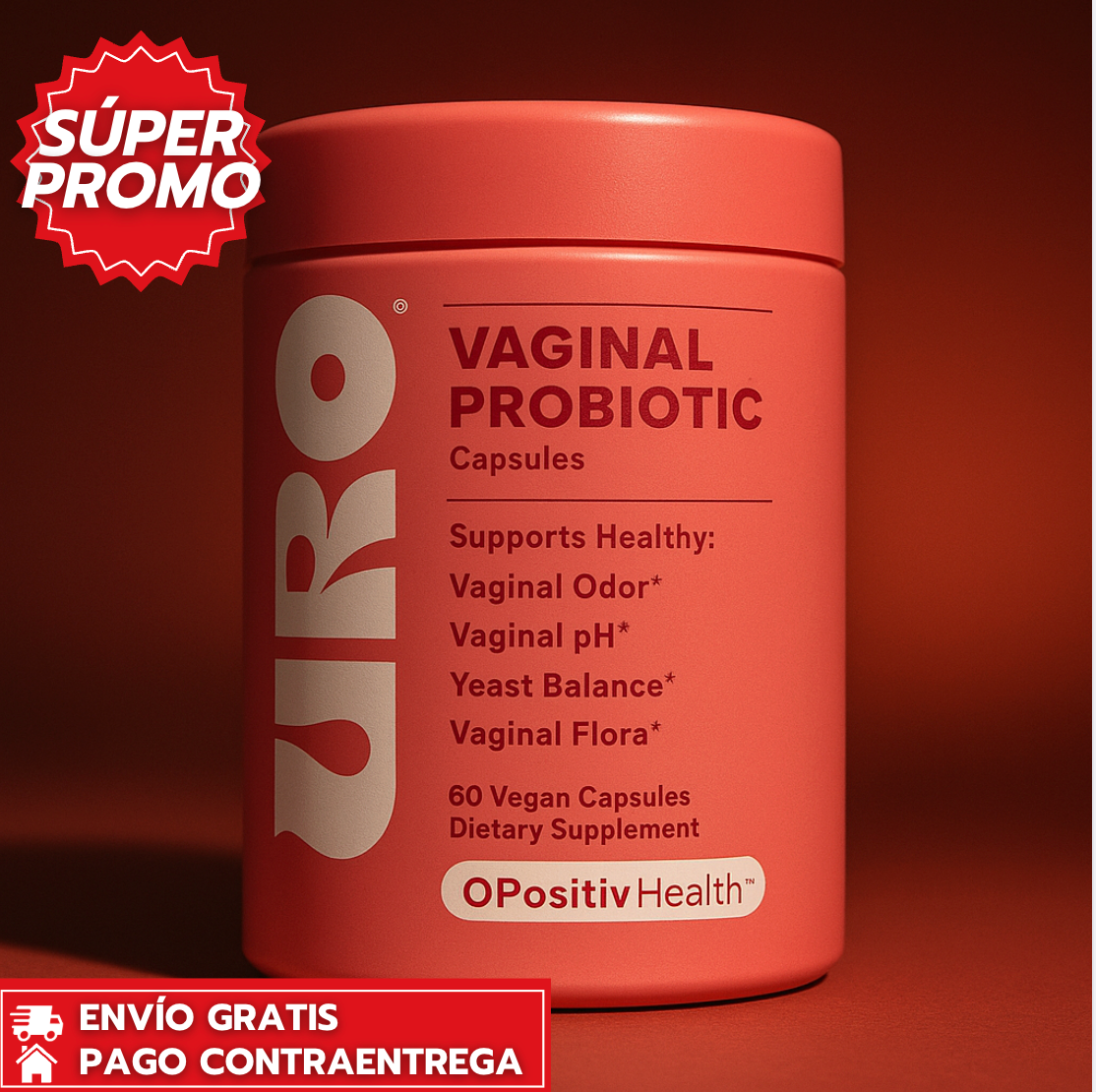URO™: Probiótico Vaginal Especializado que Equilibra el pH y Previene Infecciones Íntimas