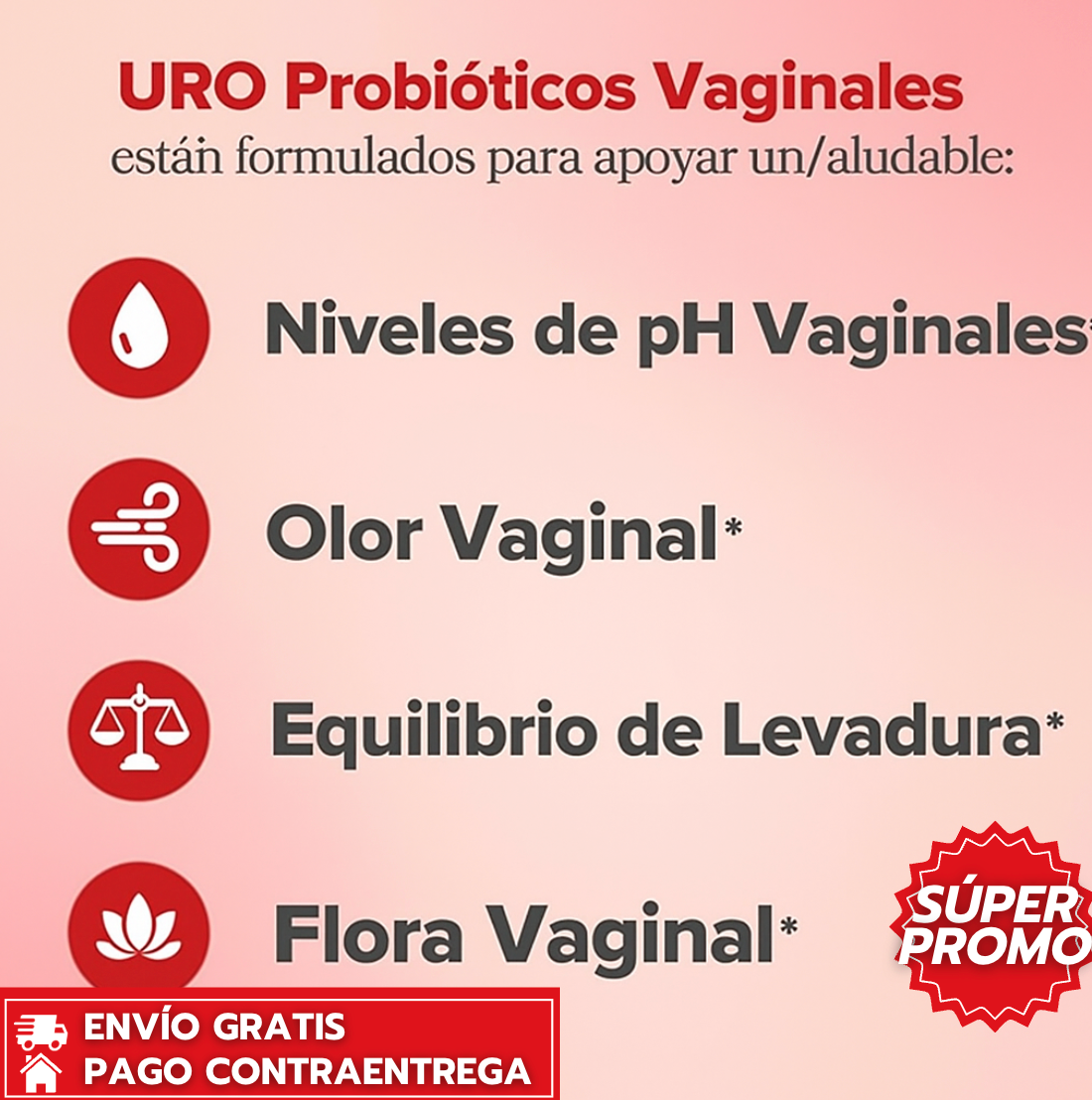 URO™: Probiótico Vaginal Especializado que Equilibra el pH y Previene Infecciones Íntimas