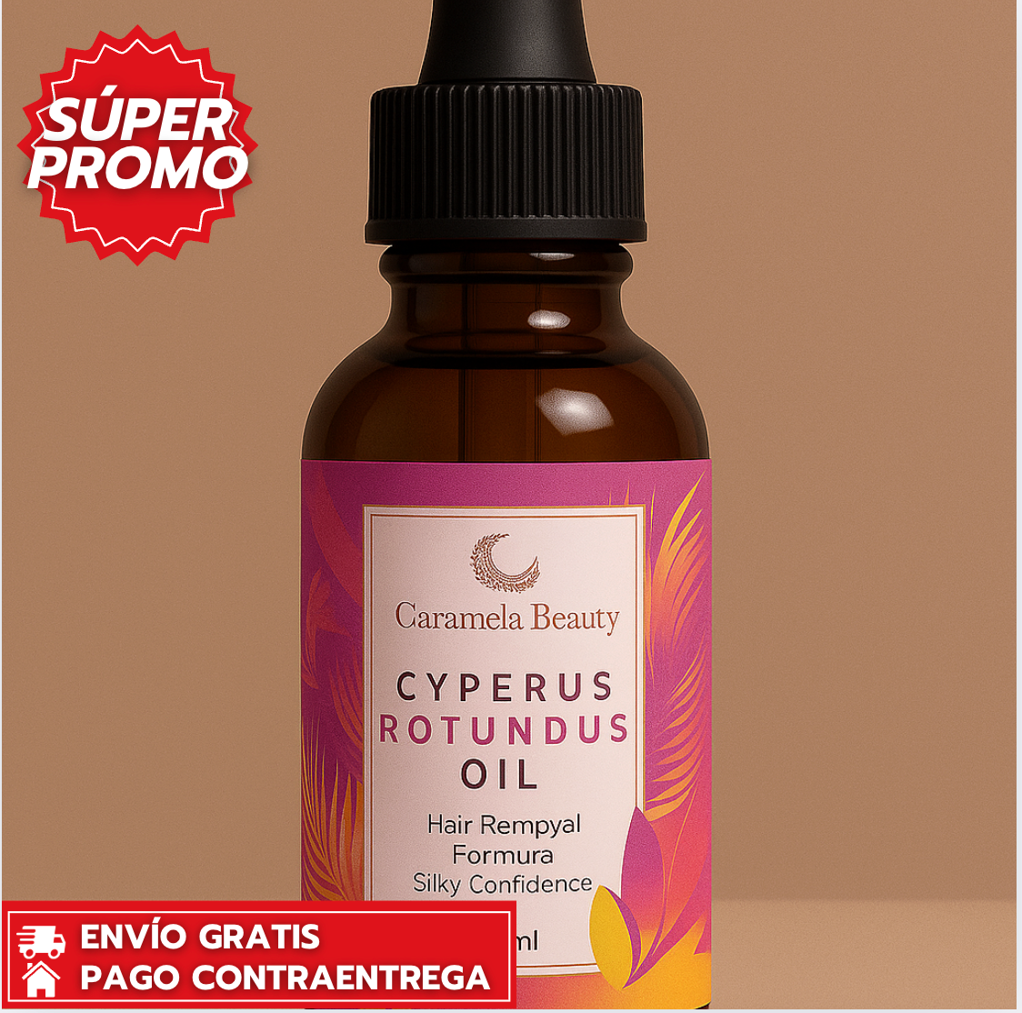 Oferta Especial 2x1 : Cyperus Rotundus Oil™: Aceite natural que reduce el crecimiento del vello y deja la piel suave y sedosa.