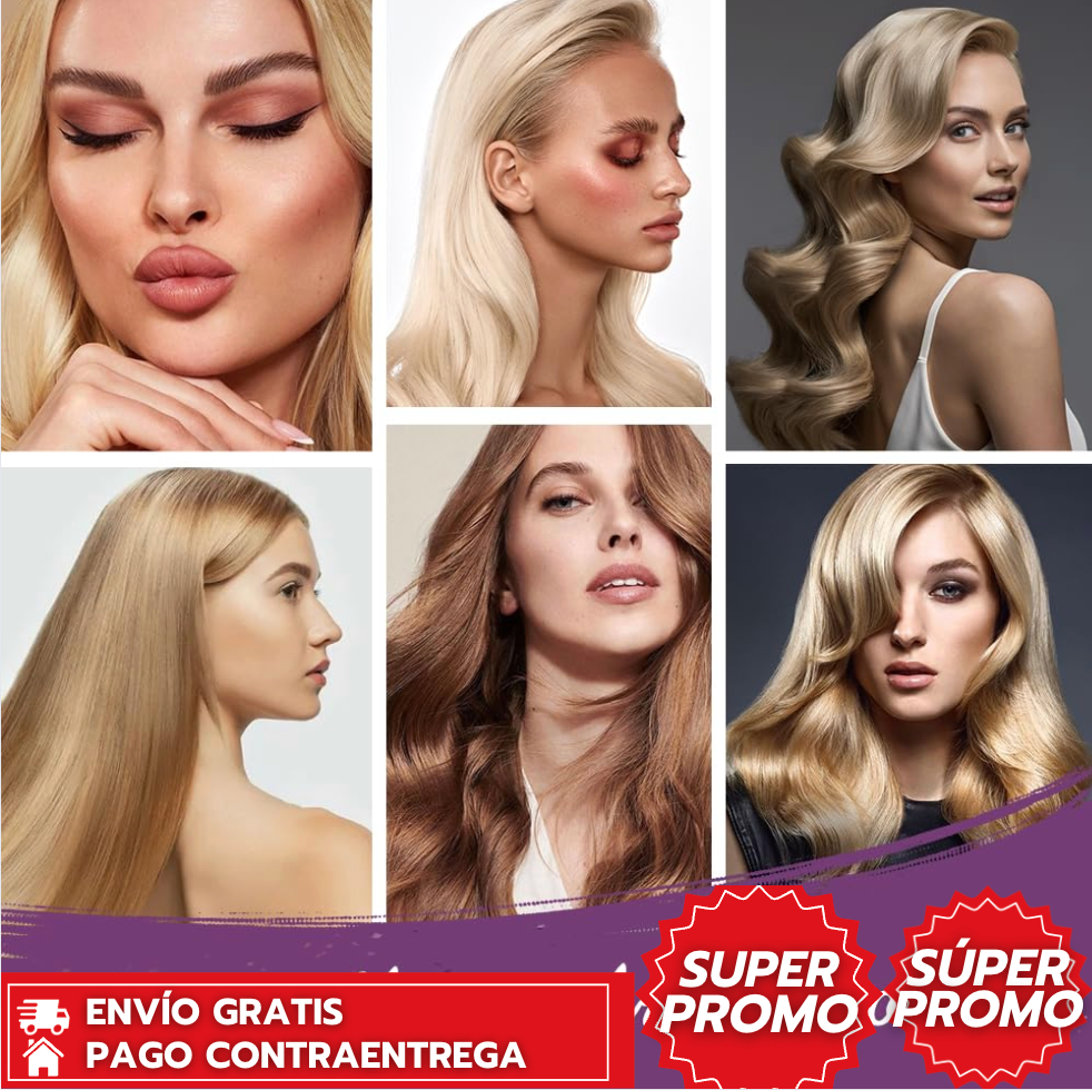 Karseell Purple Mask™: Mascarilla morada que elimina tonos amarillos y repara el cabello rubio.