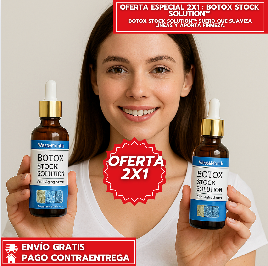Oferta Especial 2X1 : Botox Stock Solution™: Suero que suaviza líneas y aporta firmeza.