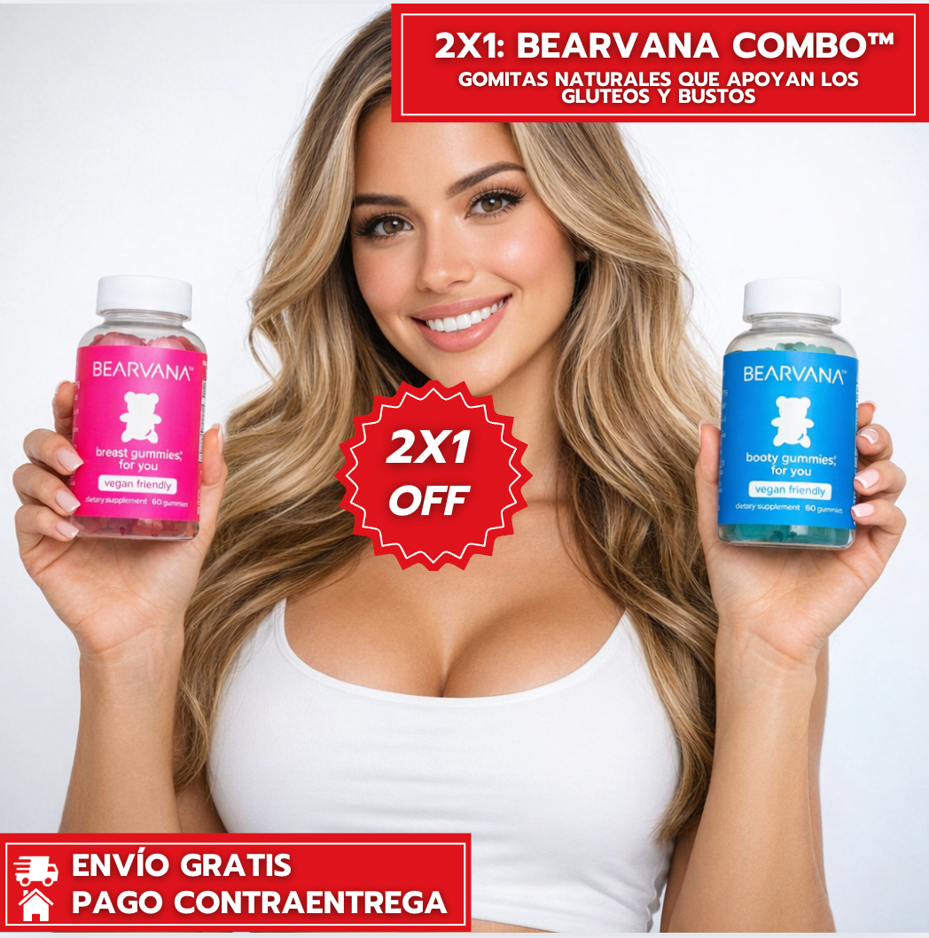 Oferta Especial 2X1: Combo Beervana™: Gomitas naturales que apoyan los Gluteos y Bustos