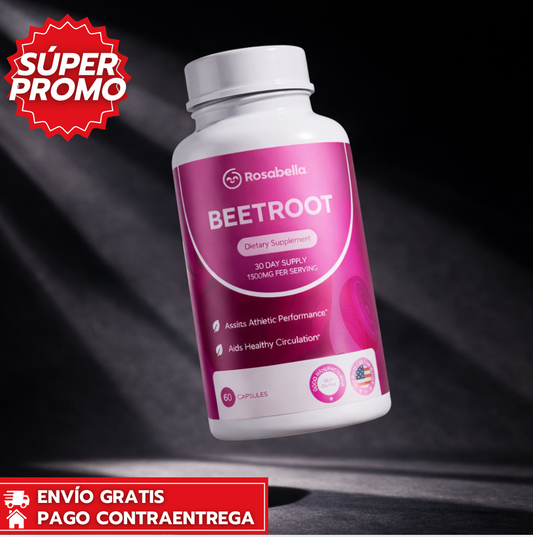 Beetroot Rosabella™: Energía y circulación natural en cápsulas.