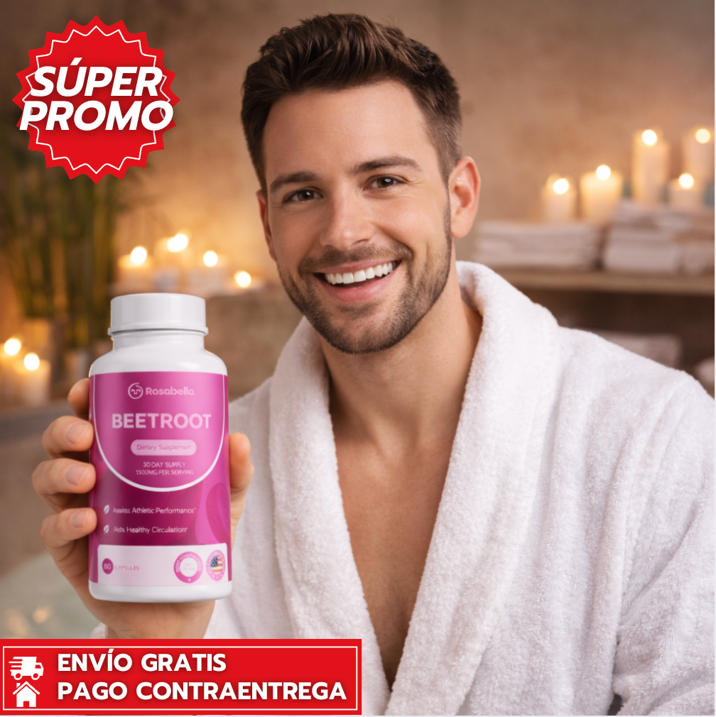 Beetroot Rosabella™: Energía y circulación natural en cápsulas.
