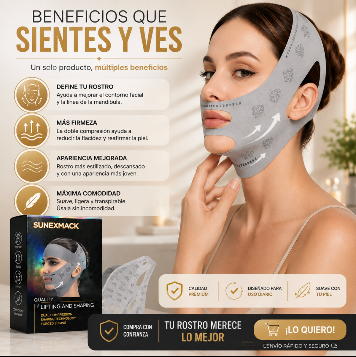 SunexMack™: Faja Para Perfilar El rostro