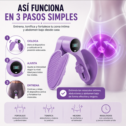Ejercitador Pelvico: Tonifica Musculos, Abductores Y abdomen Bajo