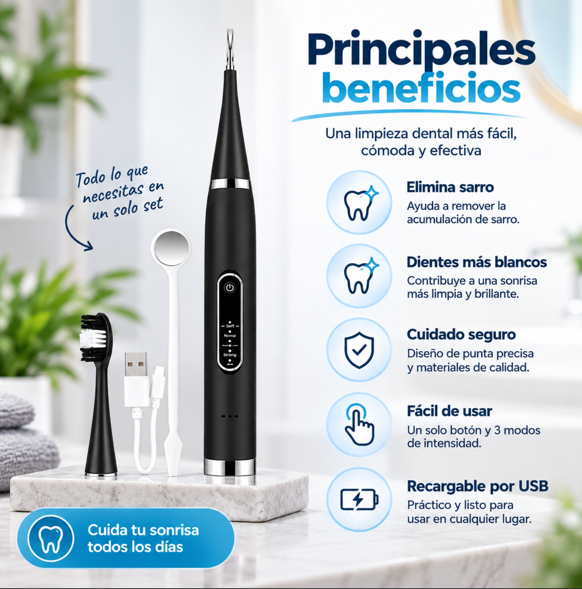 Cepillo Electrico Para Remover Sarro