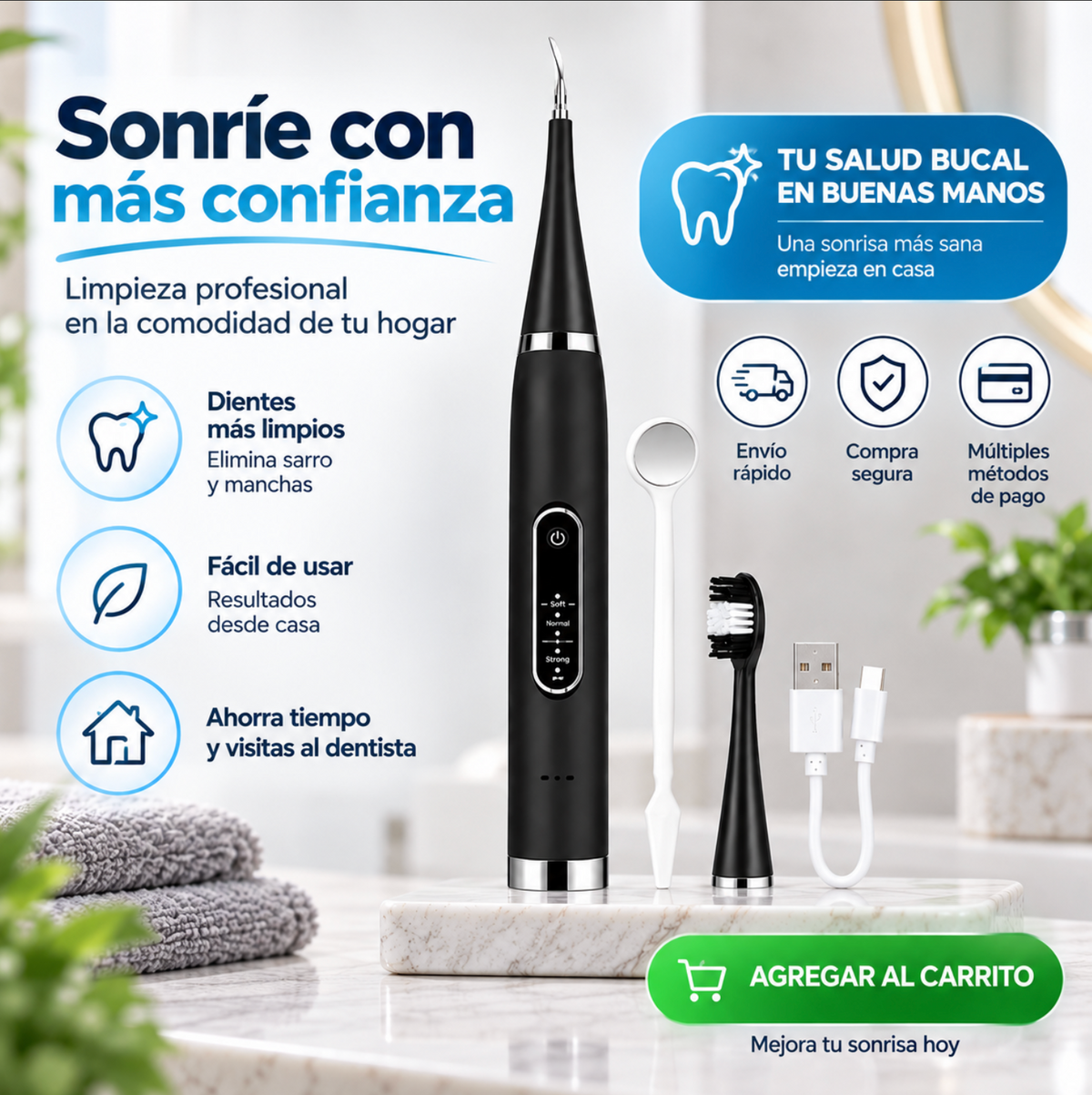 Cepillo Electrico Para Remover Sarro