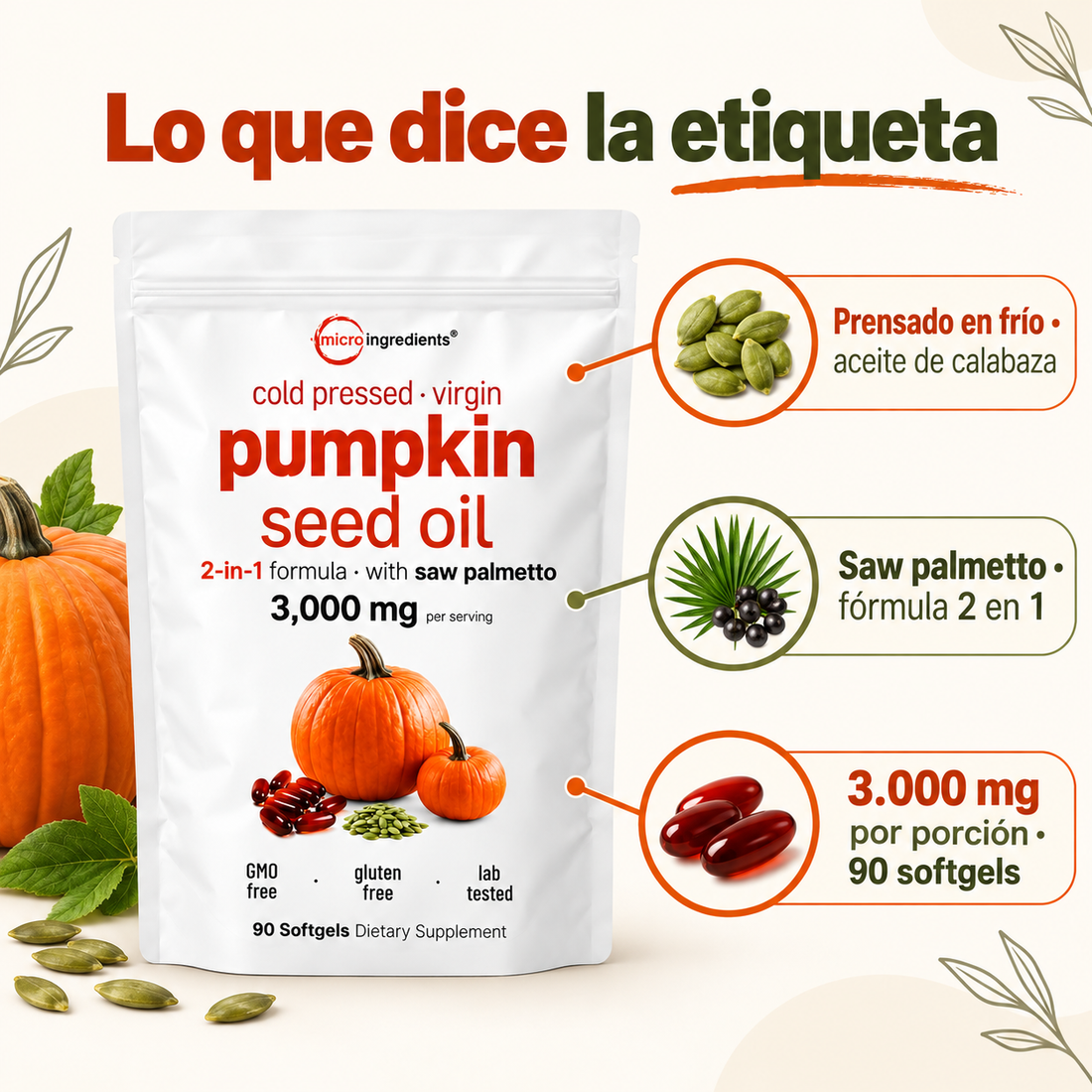 Aceite de Semilla de Calabaza: Apoyo para noches más tranquilas