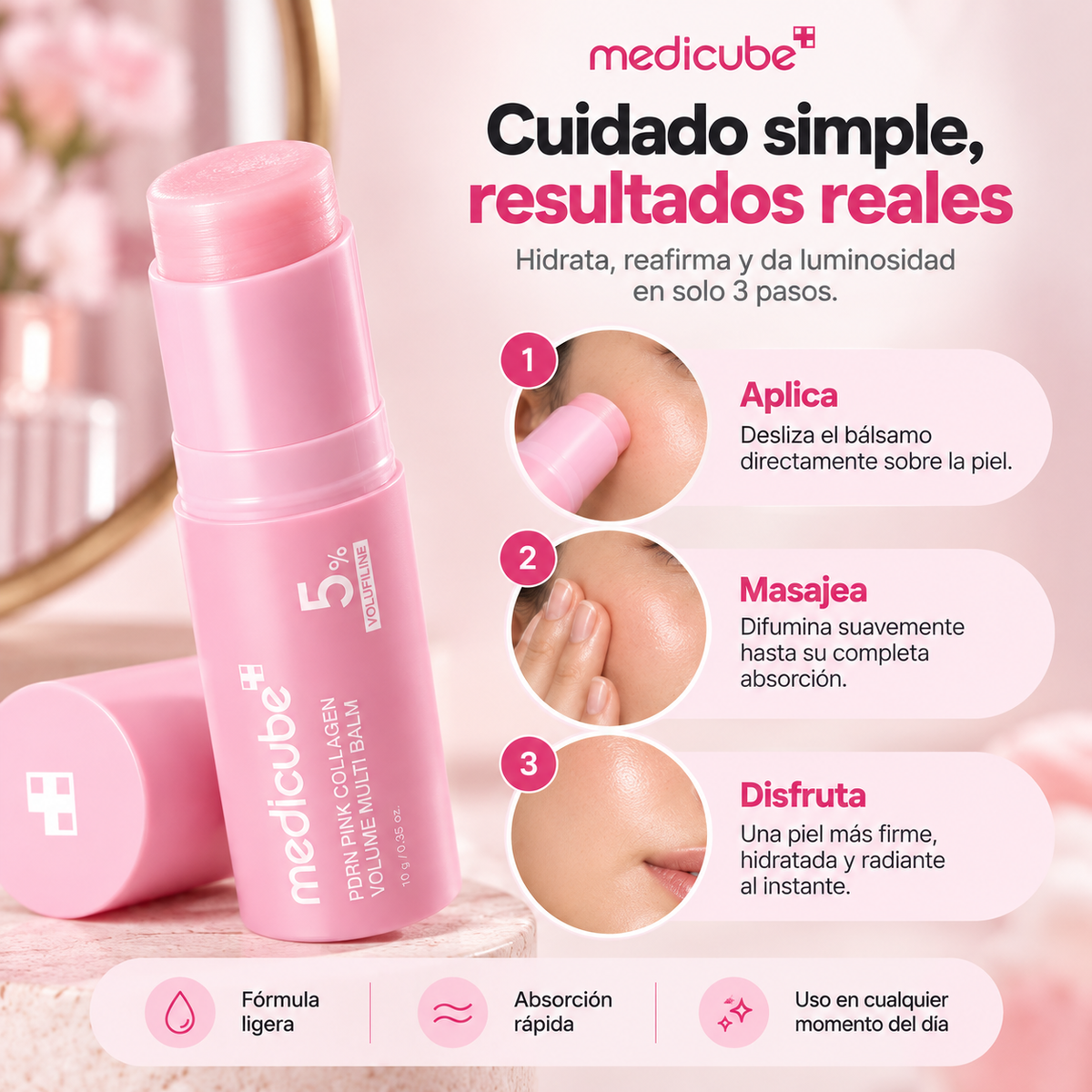 2x1 Medicube PDRN Pink Collagen: Tu botox de Bolsillo, sin Dolor