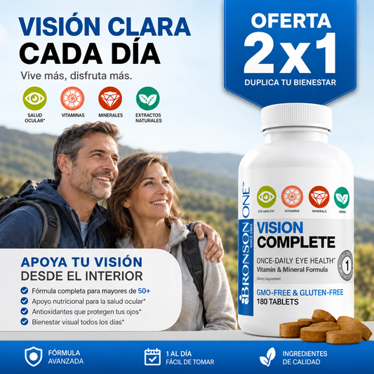 Oferta Especial 2X1 Vision Complete™: Cuida tu Vista, un Día a La Vez