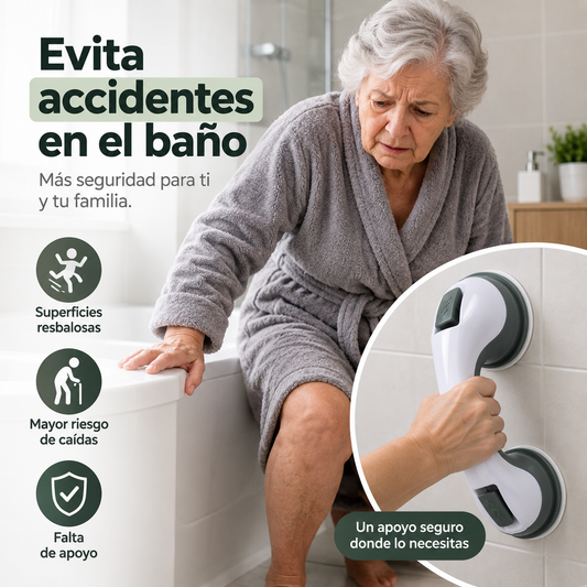 Barra de Seguridad™: Apoyo Seguro en Cada Paso, sin Taladrar tu Pared