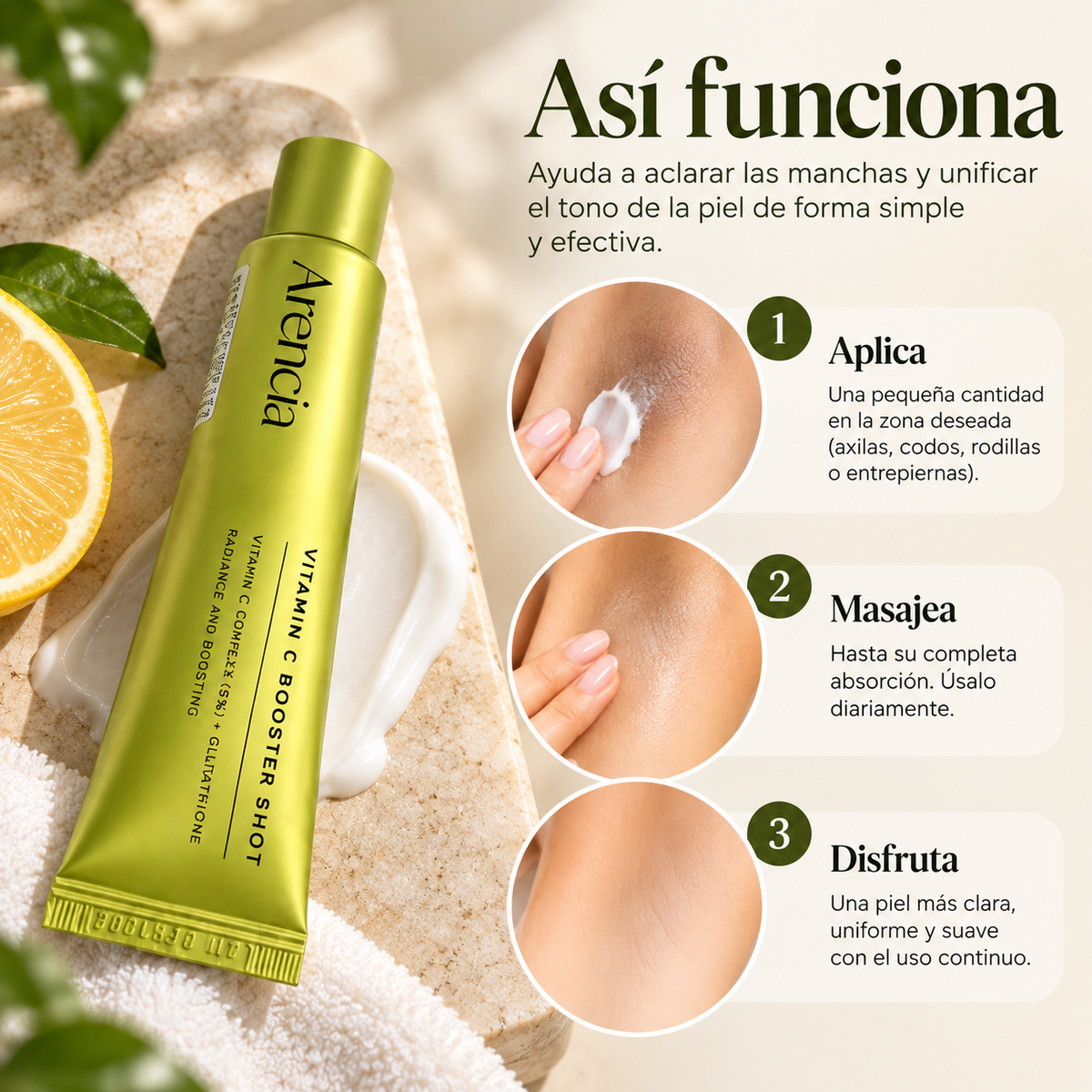 Arencia Vitamina C™: El Shot que Disminuye tus Manchas