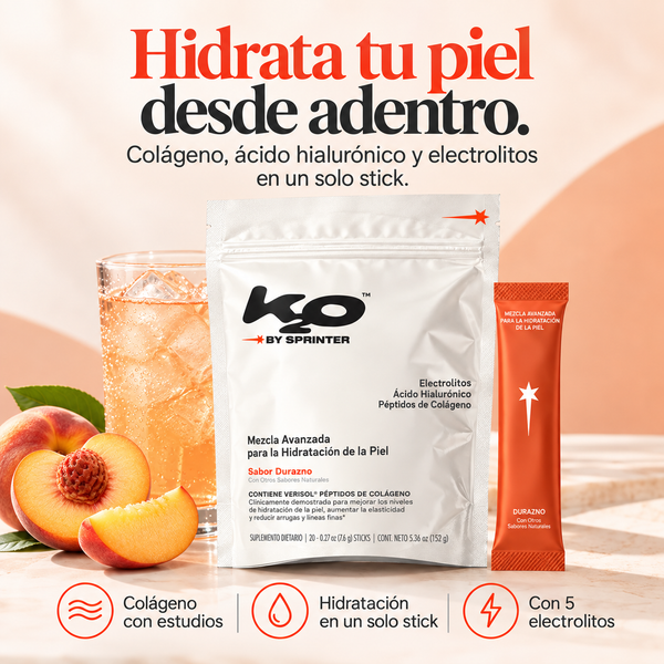 K2O BY SPRINTER™ Hidrata tu piel desde adentro