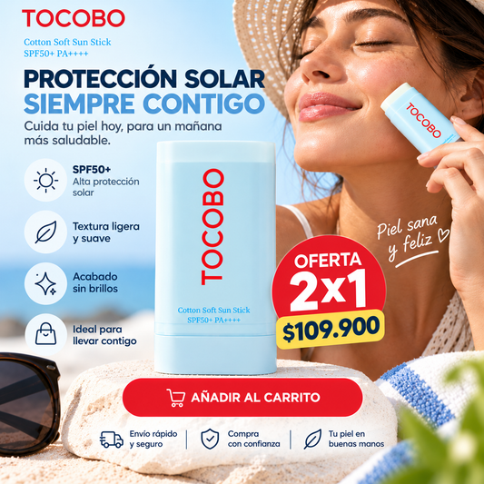 Oferta 2x1 TOCCOBO™ Proteccion Solar